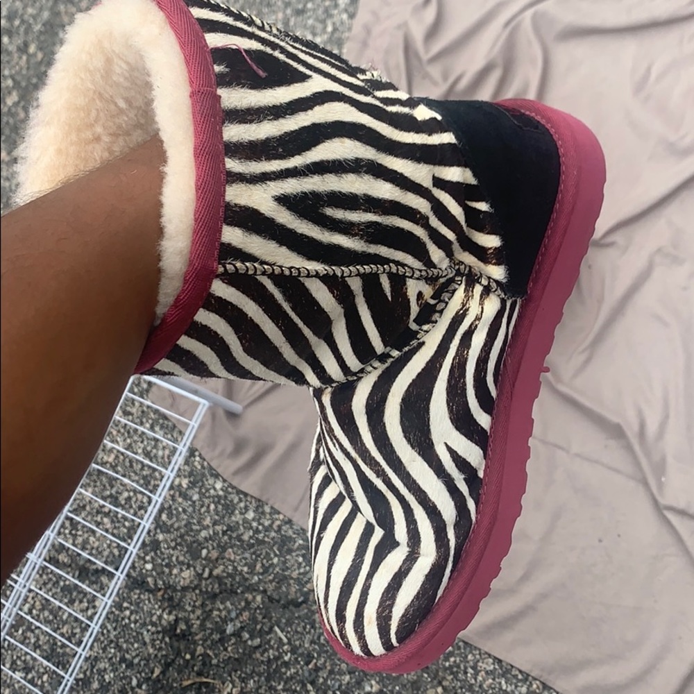 Lightly worn Zebra Uggs